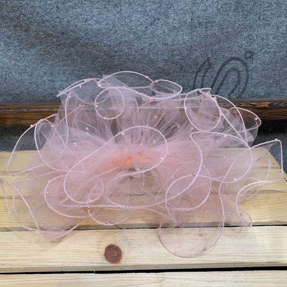 Hats by Glenda Tulle & Pearls Vintage Headband - Picture 1 of 3